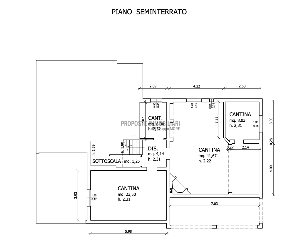 PIANO SEMINTERRATO ACCESSORI