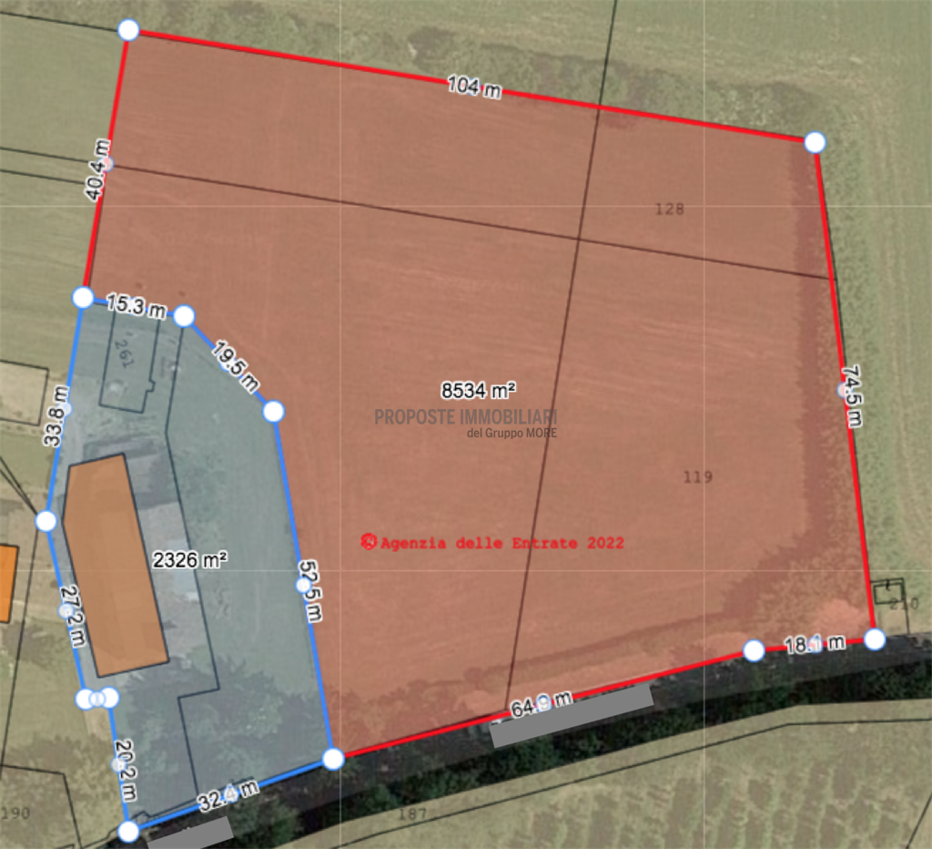 Ipotesi Terreno 10.860 mq (2326 + 8534)